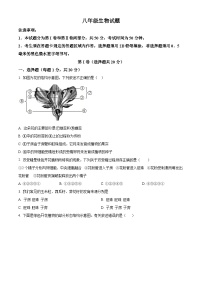 山东省菏泽市牡丹区2024-2025学年八年级上学期期末生物试题（原卷版+解析版）