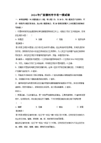 2024年广西柳州市中考一模生物试卷（解析版）