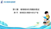 初中生物苏科版（2024）七年级下册（2024）植物是生物圈中的生产者多媒体教学课件ppt