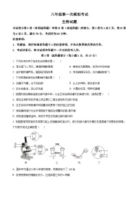 2025年山东省泰安市新泰市中考一模生物试题（原卷版+解析版）