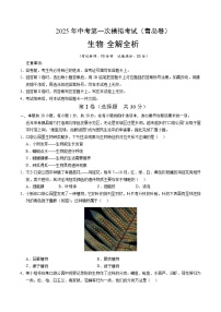 2025年中考第一次模拟考试卷：生物（青岛卷）（原卷版）