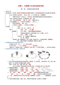2025年人教版八年级下册会考生物知识梳理知识点讲义专题07 生物圈中生命的延续和发展（背诵版）