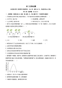 2025年山东省淄博市博山区中考一模生物试题