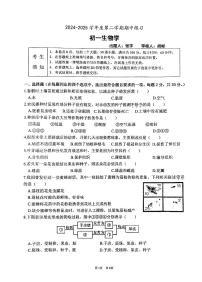 2025北京海淀进修学校初一（下）期中真题生物试卷