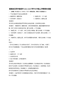 湖南省岳阳市临湘市2024-2025学年七年级上学期期末生物试卷（解析版）