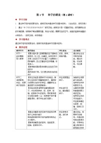 初中生物苏科版（2024）七年级下册（2024）种子的萌发第一课时教案