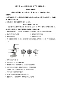 2025年云南省昭通市八年级一模生物试题（中考模拟）