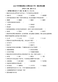 2025年河南省商丘市夏邑县中考一模生物试题（原卷版+解析版）