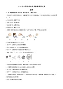 2025年四川省广安市邻水县八年级二模生物试题（中考模拟）