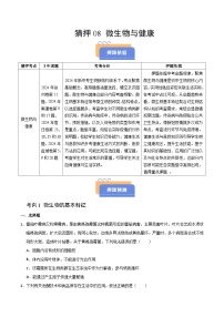 猜押08 微生物与健康（3大考向）（江苏专用）-2025年中考生物冲刺抢押秘籍(原卷版+解析版)