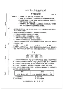 2025年河北省唐山市路北区中考生物二模试卷及答案