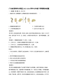 广东省深圳市光明区2023-2024学年七年级下学期期末生物试题（解析版）