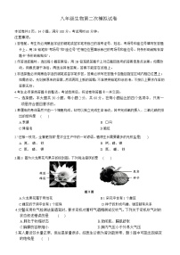 广东省东莞市2025年中考第二次模拟测试 生物试题