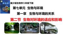 生物生物对环境的适应和影响示范课课件ppt