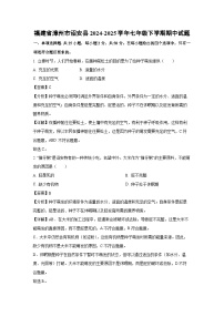 福建省漳州市诏安县2024-2025学年七年级下学期期中生物试卷（解析版）