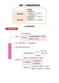 2025年中考生物专项复习讲义清单16 生物的遗传和变异(解析版)