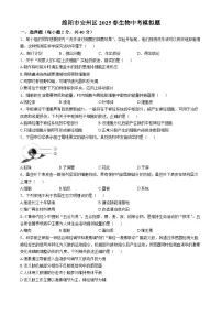 2025年四川省绵阳市安州八年级中考一模生物试题（中考模拟）