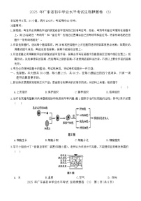 2025 年广东省初中学业水平考试生物押题卷3（含答案）
