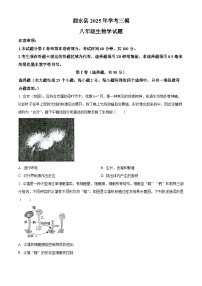 2025年山东省济宁市泗水县八年级中考三模生物试题（中考模拟）