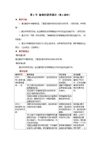 初中生物苏教版（2024）七年级下册（2024）植物的营养器官第3课时教案设计