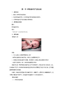 初中生物人教版（2024）七年级下册（2024）呼吸道对空气的处理教案