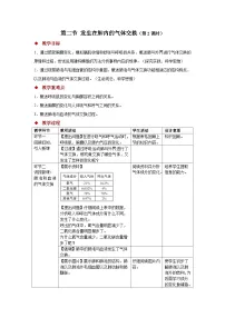 人教版（2024）七年级下册（2024）发生在肺内的气体交换第2课时教案设计