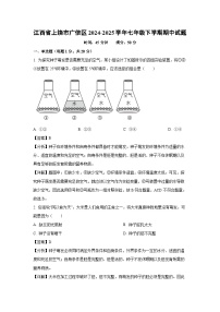 江西省上饶市广信区2024-2025学年七年级下学期期中生物试卷（解析版）