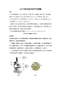 2025年四川省泸州市中考真题生物试卷（解析版）