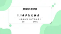 初中生物人教版（2024）八年级上册（2024）第五单元 生物与环境第二章 生态安全第二节 维护生态安全完美版习题ppt课件