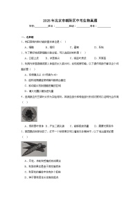 2025年北京市朝阳区中考生物真题（无答案）