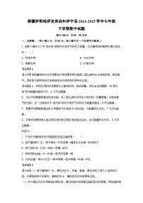 新疆伊犁哈萨克自治州伊宁县2024-2025学年七年级下学期期中真题生物试卷（解析版）