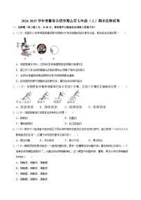 【7生（SJ）期末】合肥市蜀山区2024-2025学年七年级上学期期末生物试卷