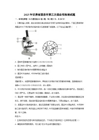 2025年甘肃省酒泉市中考第三次适应性检测生物试卷（解析版）