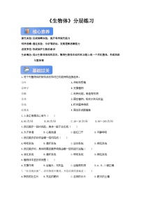 初中生物冀少版（2024）七年级上册（2024）生物体精品当堂达标检测题