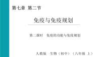 初中生物人教版（2024）八年级上册（2024）第四单元 人体生理与健康（二）第七章 健康地生活第二节 免疫与免疫规划多媒体教学课件ppt