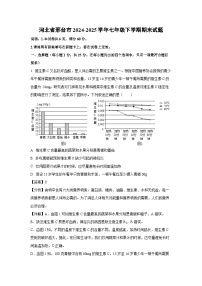 2024-2025学年河北省邢台市七年级下学期期末生物试卷（解析版）