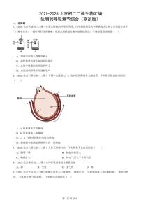 2021-2025北京初二二模生物汇编：生物的呼吸章节综合（京改版）有解析