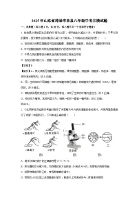 2025年山东省菏泽市单县八年级中考三模生物试卷（解析版）