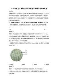 2025年黑龙江省哈尔滨市松北区八年级中考一模生物试卷（解析版）