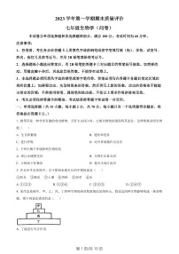 广东省广州市花都区2023-2024学年七年级上学期期末生物试题（含答案）