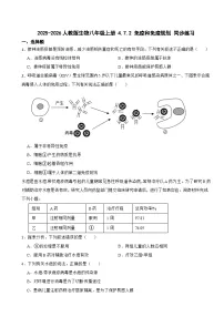 初中生物人教版（2024）八年级上册（2024）第四单元 人体生理与健康（二）第七章 健康地生活第二节 免疫与免疫规划课时练习
