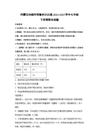 内蒙古赤峰市阿鲁科尔沁旗2024-2025学年七年级下学期期末生物试卷（解析版）