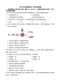 2025年江苏省宿迁市中考生物试卷附真题答案