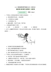 初中生物济南版（2024）八年级上册（2024）第三节 反射是神经调节的基本方式优秀课后复习题
