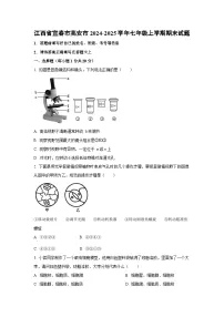 江西省宜春市高安市2024-2025学年七年级上学期期末生物试卷（学生版）
