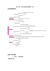 人教版（2024）八年级上册（2024）第六章 人体生命活动的调节同步训练题