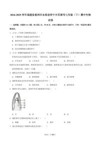 2024-2025学年福建省泉州市永春县侨中片区联考七年级（下）期中生物试卷