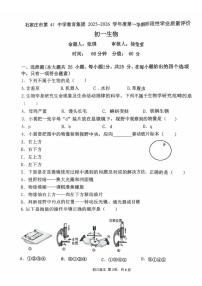 河北省石家庄市桥西区四十一中，十中2025-2026学年七年级上学期11月期中生物试题