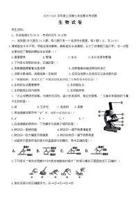 黑龙江省哈尔滨尚志市2025-2026学年七年级上学期期中考试生物试卷（含答案）