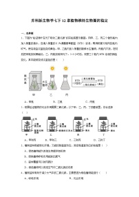 苏科版（2024）七年级下册（2024）植物维持生物圈的稳定精品课后测评